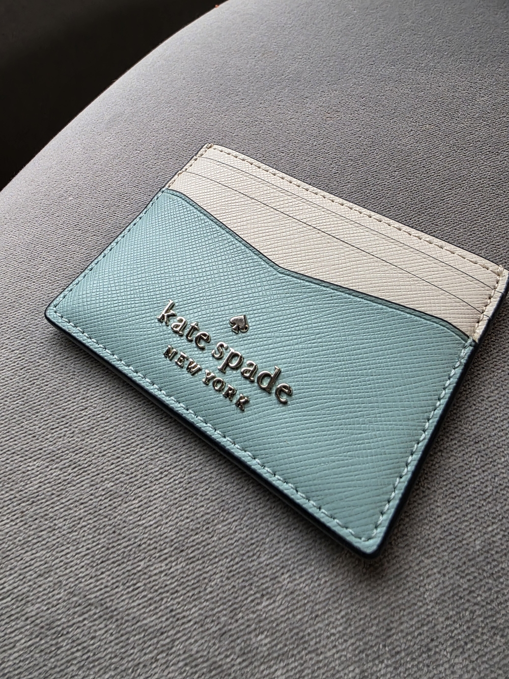 Kate Spade Staci Colorblock Small Slim Card Holder in the "poolside multi" color